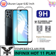 PROMO TEMPERED GLASS INFINIX HOT 11 PLAY ANTI GORES KACA LIST HITAM ANTI GORES KACA ANTI BEKAS SIDIK