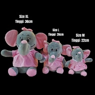 Cute elephant doll, elephant animal doll toy