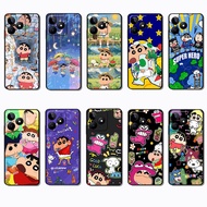 OPPO A3 A3X A60 A40 A5i A5X A5 Pro Crayon Shin-chan Soft black TPU color phone case