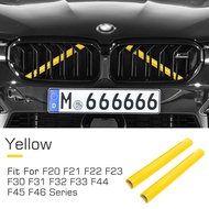 2Pc Sport Sticker Car Front Grille Nose Trim Air Inlet Bar Strip Vent for BMW F20 F21 F22 F23 F30 F3
