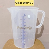 Cod Available 5 Liter Green Leaf 1835 Plastic Measuring Cup 5L Measuring Cup/ ||