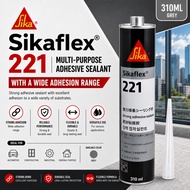 Sika Sikaflex 221 Multipurpose Adhesive Sealant With a Wide Adhesion Range 310ML - Black Grey White