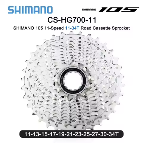 SHIMANO 105 HG700-11 Road Bike Cassette 11 Speed 11-34T Sprocket HG700 Freewheel 11S Bicycle 11V K7 