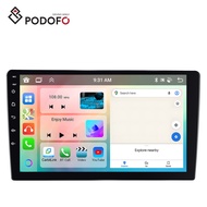 Podofo Android 13 2+64/4+64G 10.1'' 4+4Core Double Din Car Stereo Wireless Carplay Wifi GPS BT FM RD