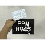 NOMBOR PLAT MOTOR KRISTAL/SAIZ STANDARD/NO PLAT KRISTAL/NO PLAT STANDARD/NO PLAT TAJAM/PLAT MOTOSIKA