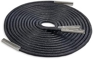 Shoelaces, Leather Shoes, Boots, Lace-up Shoes, Metal Tip Shoelaces, 29.5 inches (75 cm), 47.2 inche