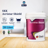 SKK Acristar Shield Weather Paint 20L Exterior Wall Paint Cat Luar Rumah