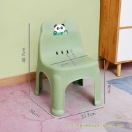塑膠椅子 加厚兒童幼稚園靠背坐椅 衛生間小凳子 家用防滑餐椅（平行進口）