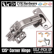135 Degree Cabinet Door Hinge 35mm Diameter Standard Hinge for Kitchen Cabinet Cupboard (135° Hinge)