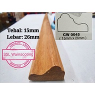 wainscoting/kayu frame /kayu biding /kayu siping/nyatoh kayu