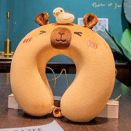 5New Travel Neck Pillow U-Shape Neck Protection Head Rest Neck Pillow Nap Pillow Memory Cotton Soft