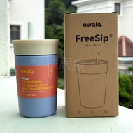 Owala Kids Tumbler 12OZ 304 เหล็กไมโครเวฟ แก้วกีฬา แก้วสูบ แก้วน้ำป้องกันการรั่วไหล แก้วอุ่น อุปกรณ์
