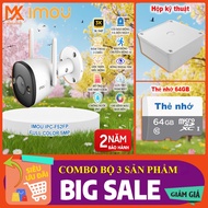Combo IMOU IPC-F52FP 5MP Full Color + 64G/128G Card + Square Base Box – Outdoor WiFi Camera