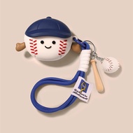 Suitable for Apple Headset airpods4 Protective Case Noise Reduction pro2 Soft Silicone Baseball 3rd 