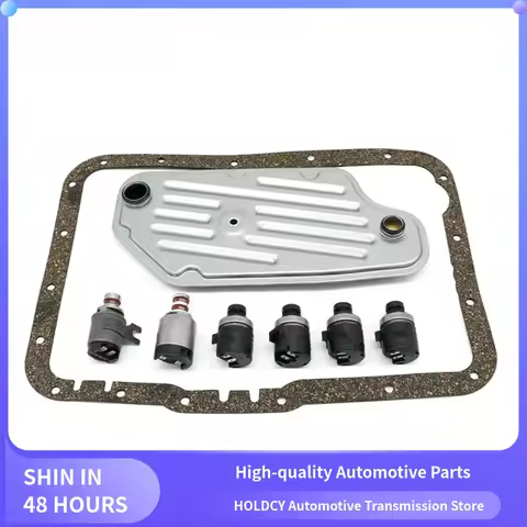 Solenoid Kit with Filter & Pan Gasket Set Fits For Ford 4R44E 4R55E 5R55E 5R44E 2WD
