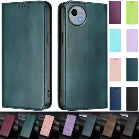 Coque Aquos wish 4 Magnetic Case for Sharp Aquos wish4 Fundas Leather Stand Wallet Book Case for Sha
