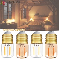 MIOSHOP LED Light Bulb, Incandescent E26 E27 T28 Crystal Light Bulb,  Warm White 2200K Candle LED Bu