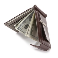 Wallet PU Men's Wallet Flip Buckle  Zipper