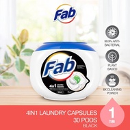 Fab 4in1 Laundry Capsules 24/30 Pods