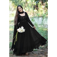 New Georgette Gown With Georgette Dupatta