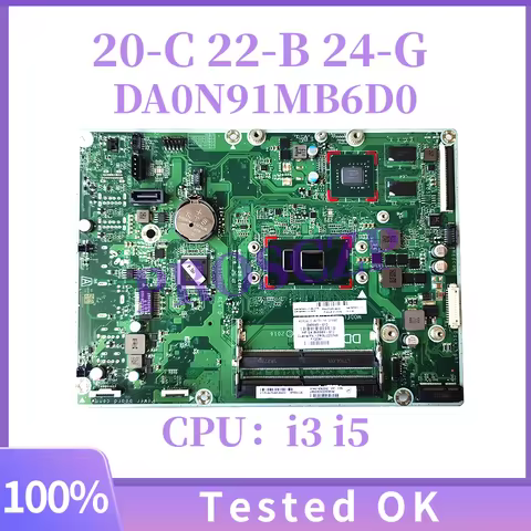 DA0N91MB6D0 For HP All-In-One 22-B 20-C 24-G AIO Motherboard With i3 i5-7200U CPU 920MX 2GB/UMA 8489