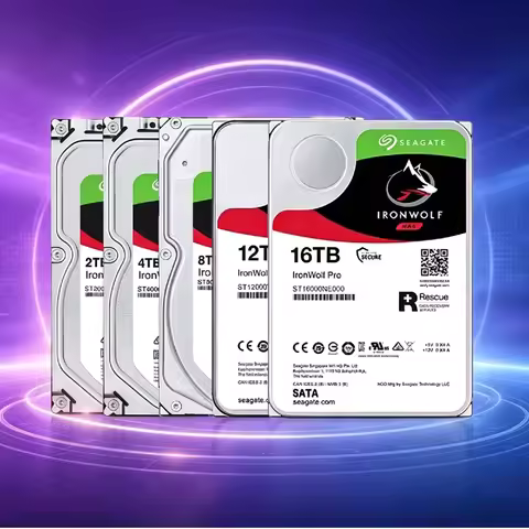 FOR New Seagate IronWolf NAS Storage Hard Disk 3.5" SATA III 7200RPM 6GB/s 4TB To 18TB Professional 