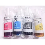 ORIGINAL EPSON T664 664 BLACK CYAN MAGENTA YELLOW Series for Printer L220 / L210 /L101/L111/L130//L3