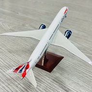 Boeing 787 Airplane Model BRITISH Airlines "BRITISH AIRWAYS" High Quality Alloy 20CM SCALE 1:400