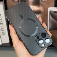 Carbon Dimensional Magnetic Electroplating Protective Case Shock-Resistant Phone iPhone i16 i15 i14 