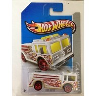Hot Wheels 2013 019/250 HW City Fire-Eater T-Hunt Treasure Hunt White MOSC