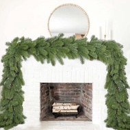 Hiasan Krismas Pine Garland, 6 kaki Krismas Greenery Garland Jarum Pine Spruce Tiruan untuk Hiasan T
