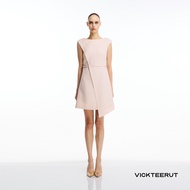 VICKTEERUT (ราคาปกติ 13800-.) Re-Edition Asymmetrical Cap Sleeve A-Line Dress เดรสแขนเต่อ เดรสสั้น ท