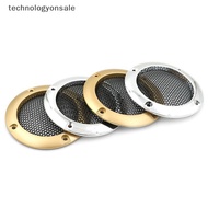 [TEC] 2pcs 2" inch Audio speaker cover decorative circle metal mesh grille SG
