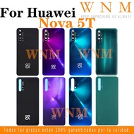 Back Battery Cover Housing For Huawei Nova 5T with LOGO Battery glass Back Cover Rear Door Case Repl