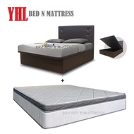YHL Queen Size Storage Bed Frame With 11 Inch Pocketed Spring Mattress