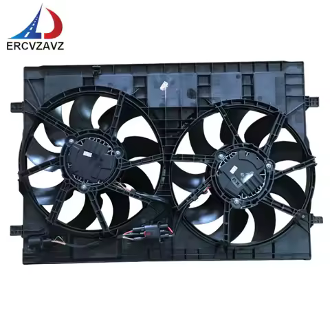 Dual Radiator Cooling Fan Assembly for VW Volkswagen Atlas 2018-2023 V6 2.0L 3.6L 3QF121207 3QG95945