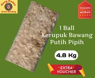 1 Ball Kerupuk Ikan dan Udang Putih Mentah Pipih Berat Bersih 48 Kg Enak Gurih dan Tebal