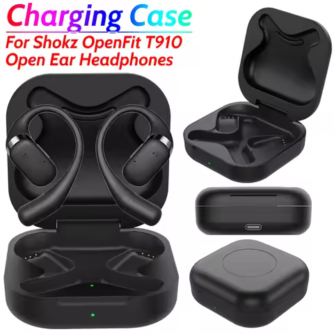 600mAh Battery Charging Case for Shokz OpenFit T910 Open Ear Headphones Charger Case Cover Earphone 