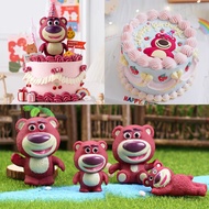 Kawai Lotso โมเดลฟิกเกอร์ PVC รูปการ์ตูนอนิเมะ Toy Story Strawberry Bear ของเล่นสําหรับเด็ก