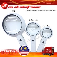 7X / 5X-11X DUAL-CIRCUIT DESKTOP HANDHELD FOLDING MAGNIFIER / MAGNIFYING GLASS - FS55RC / FS75RC / F