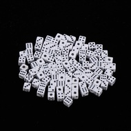 [mcfsnzwtxz1bw] 100pcs 5mm Six Sided D6 Dice Dies for Table Games MTG RPG Gaming Gift Collection