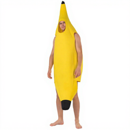 Banana Costume Fruit Jumpsuit Props Suit Banana Suit Dress Up Halloween Costume Funny Fruit
