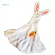 VA Porch Geese Statue Clothing Plush Long Eared Rabbit Costume Easter Geese Outfit