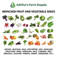 AFS Repacked Fruits and Vegetables Seeds Set A (Ampalaya, Pechay, Mustasa, Cucumber, Eggplant, Hot P