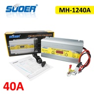 SUOER เครื่องชาร์จแบตเตอรี่ MH-12V 10A 20A 30A 40A Battery Charger รุ่นสลายซัลเฟต + ฟื้นฟูแบตเตอรี่
