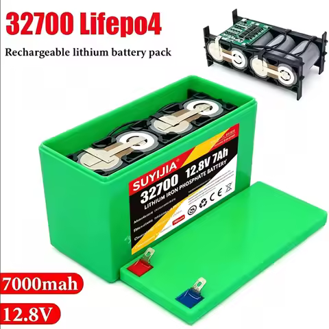 12.8V 7Ah 32700 4S1P Rechargeable Lifepo4 Battery with 4S 40A BMS Balanced Electric Boat and Uninter