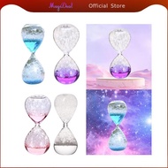 MagiDeal Glass Hourglass Bubble Singing Hourglass Timer, Dream Crystal Hourglass, Liquid Motion Time