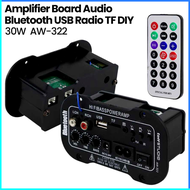 COD TaffSTUDIO Amplifier Board Audio Bluetooth USB Radio TF DIY 30W AW 322 / power mini 12v full bas