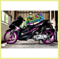 ✸ ▐ △ NVX 155 DECALS FOR AEROX V1 (BLACK EDITION)