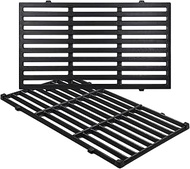 Criditpid 7637 Cast Iron Grill Cooking Grates for Weber Spirit I & II 200 Series, Spirit E210, S210,